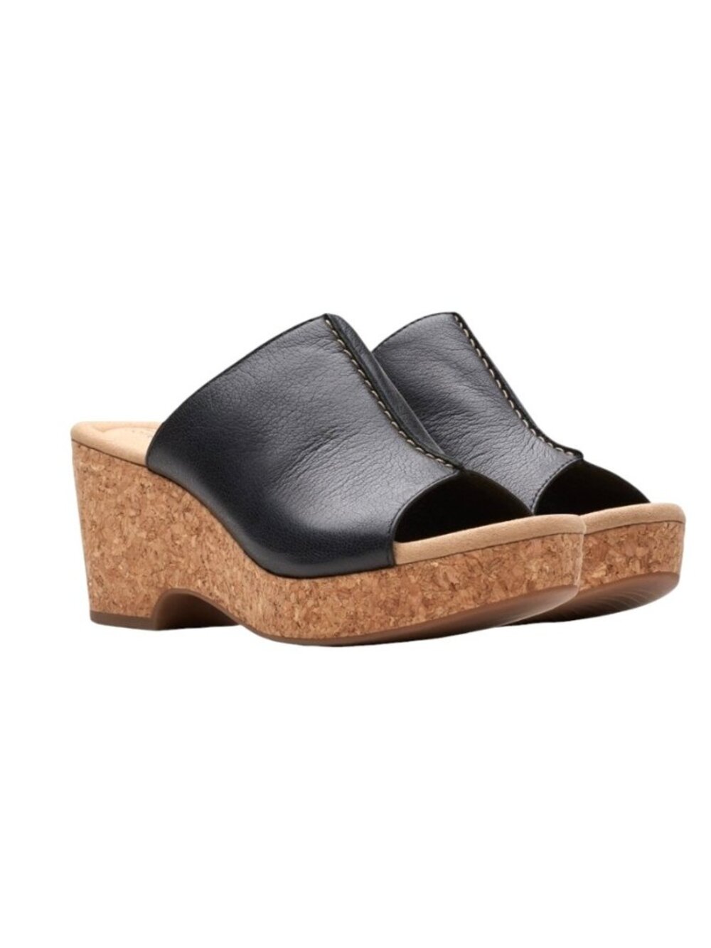 Clarks Womens Giselle Orchid Slip-On Platform Wedge Sandal NWOB Size 6.5